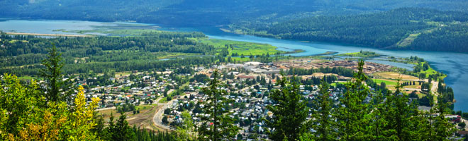 Panoramic View of Revelstoke